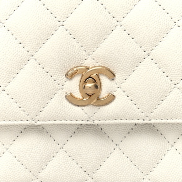 CHANEL Caviar Quilted Mini Coco Chain Handle Flap - Picture 8 of 11